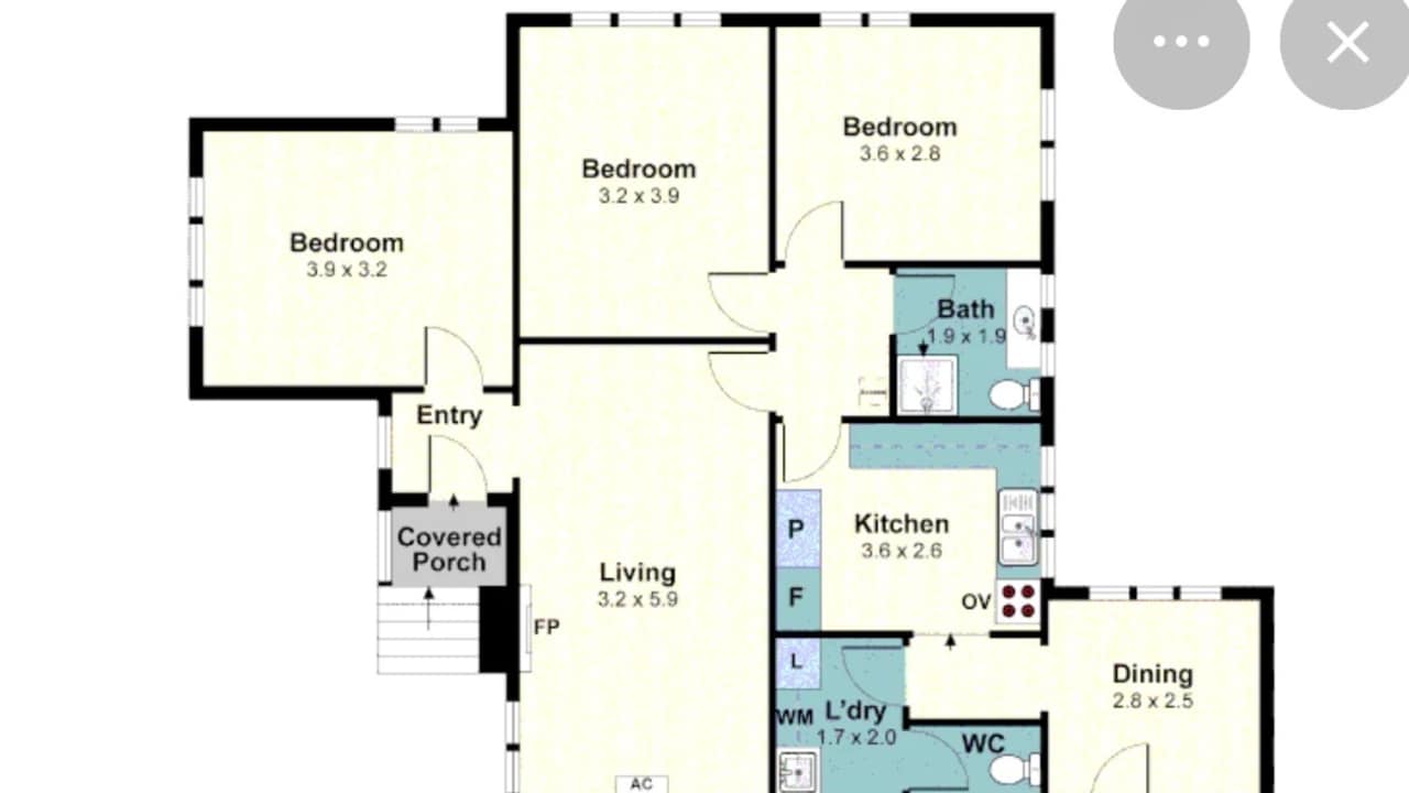 Whole property with 4 rooms for rent