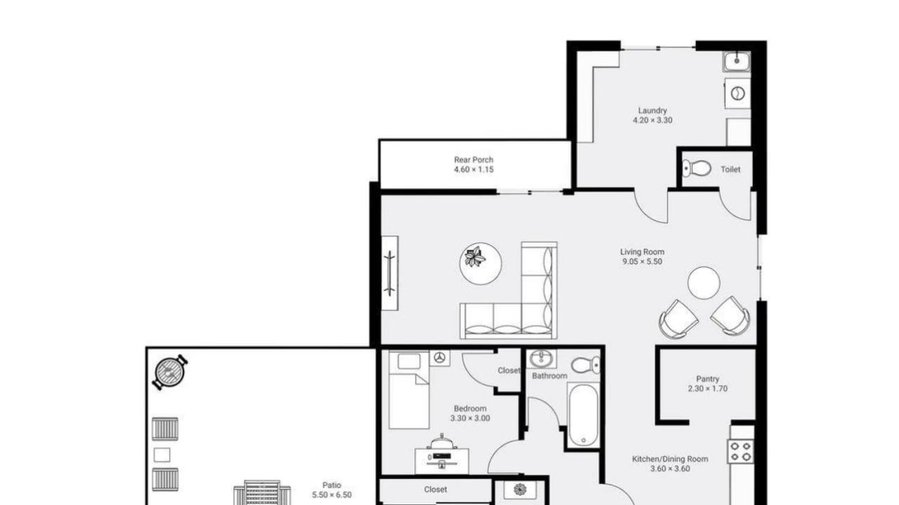 Furnished room with own bathroom