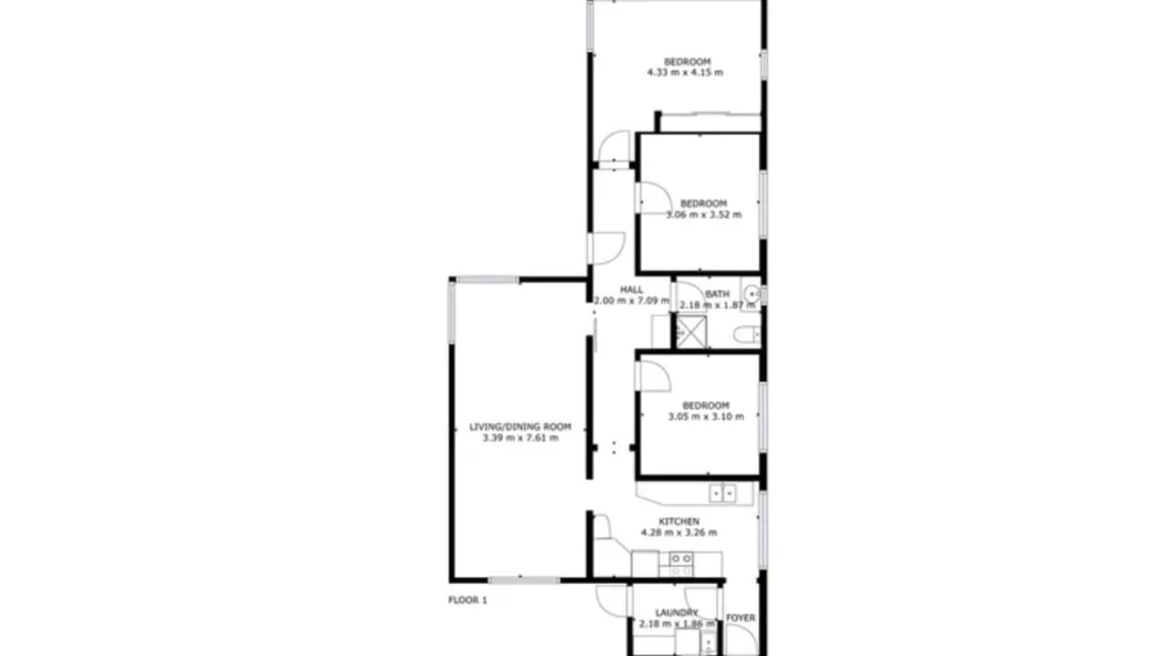 Whole property with 3 rooms for rent