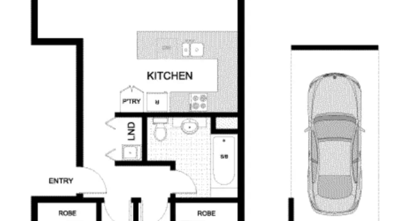 Unfurnished room in a flatshare