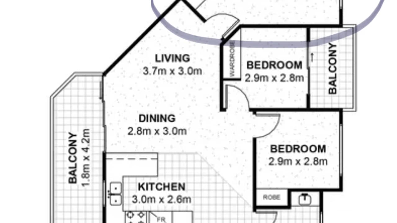 Furnished room with ensuite in a flatshare