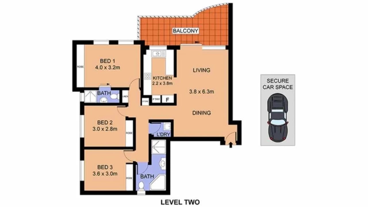 Unfurnished room in a flatshare