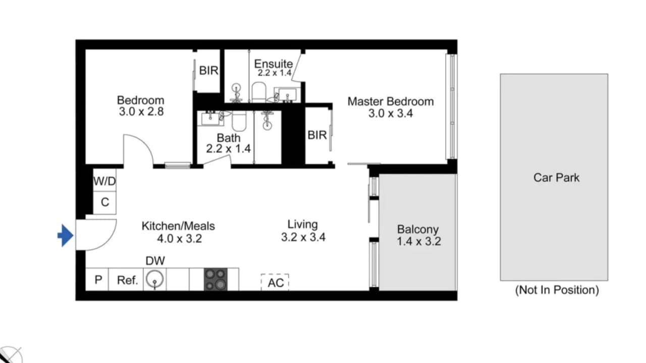 Furnished room with ensuite in a share house