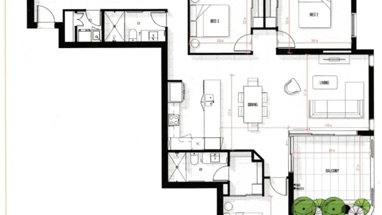 Unfurnished room with own bathroom