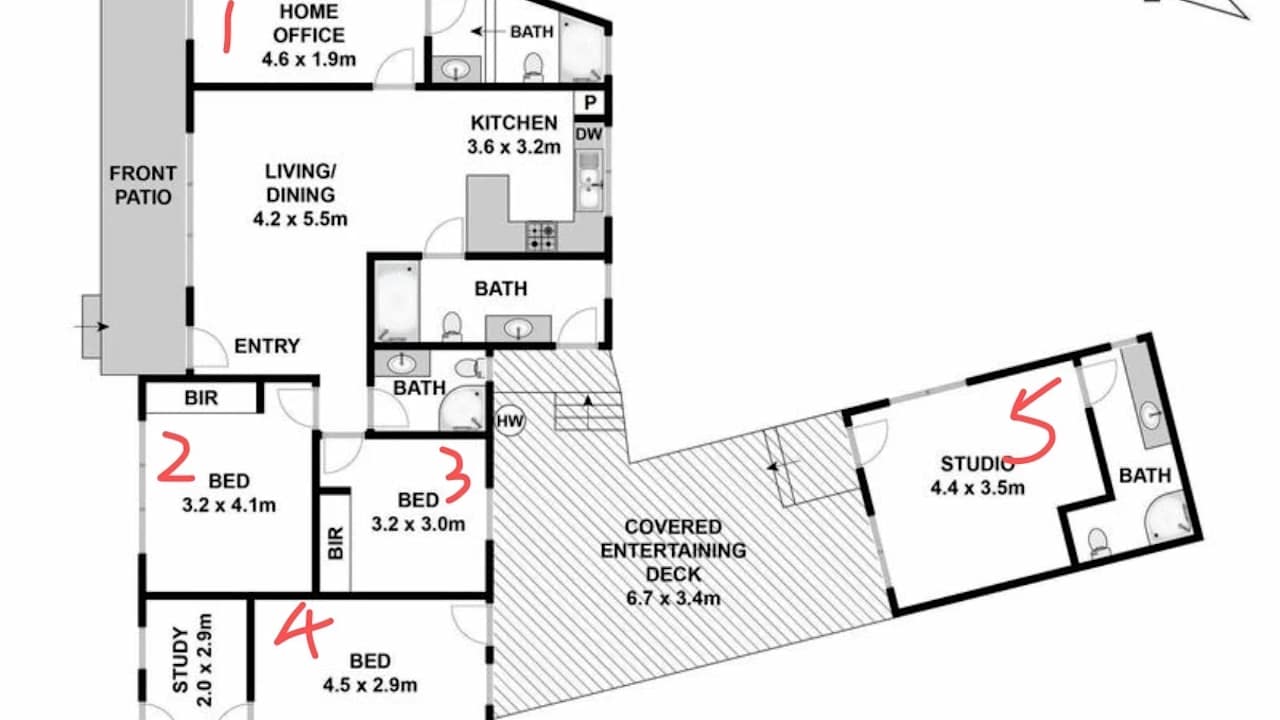 Furnished room in a share house