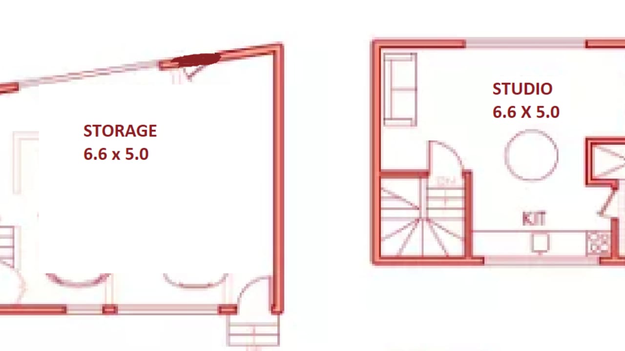 Whole property with 2 rooms for rent