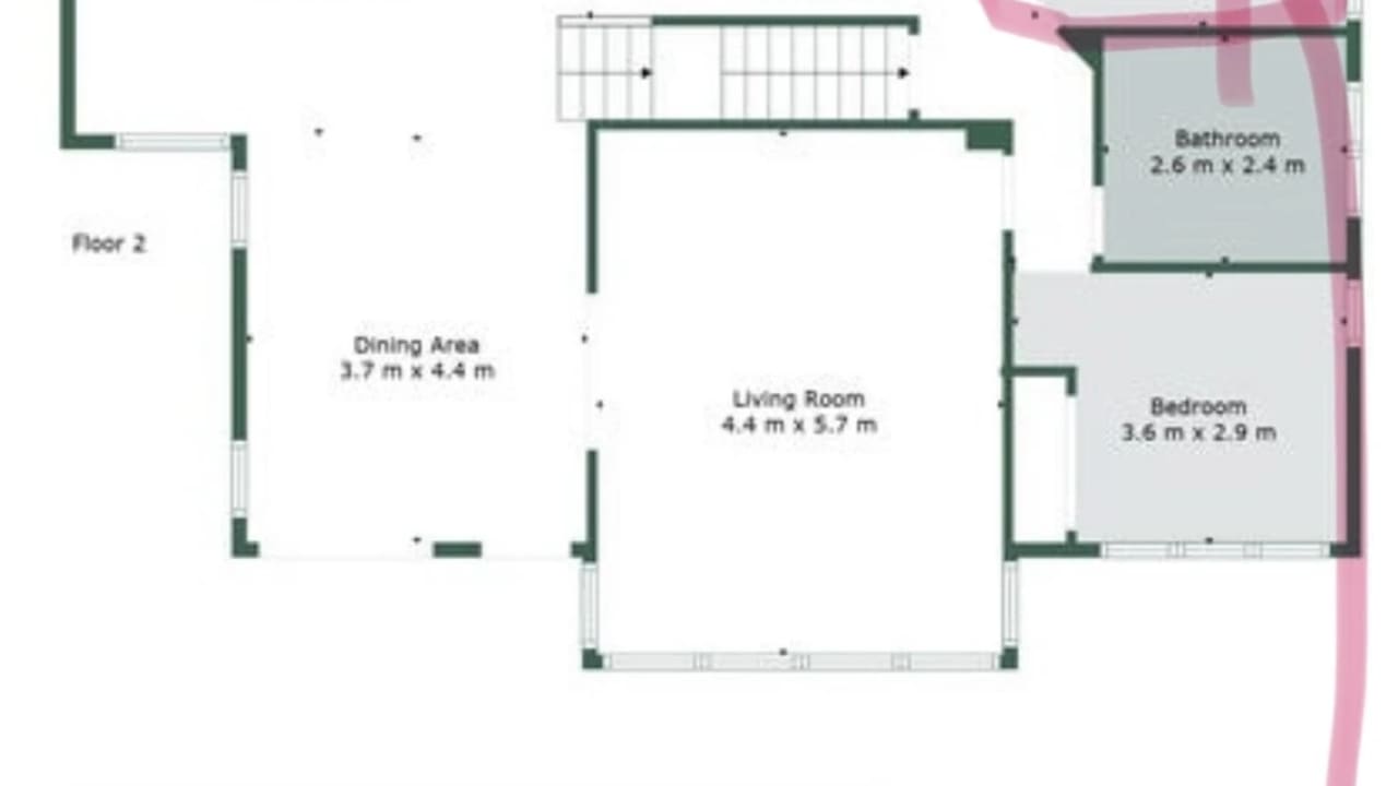 Unfurnished room in a share house