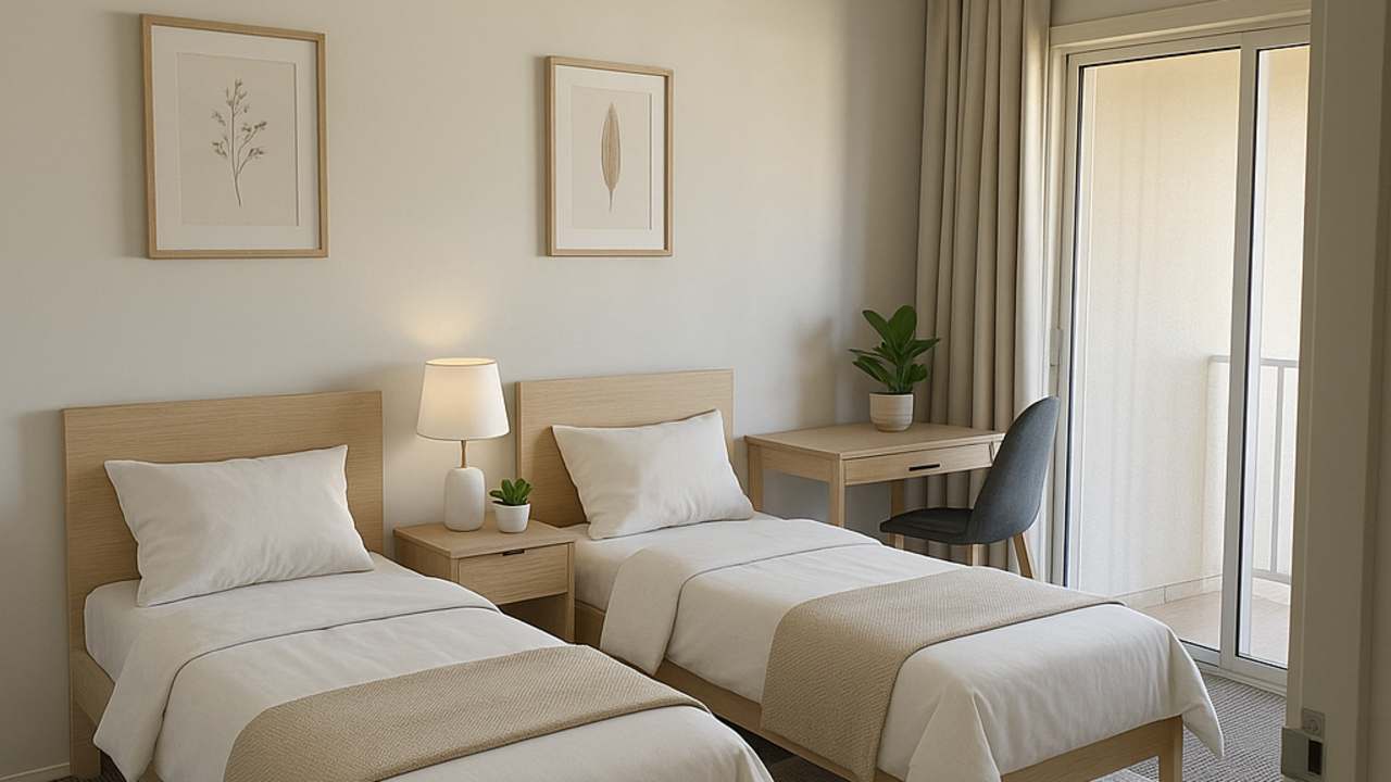 Furnished room with own bathroom