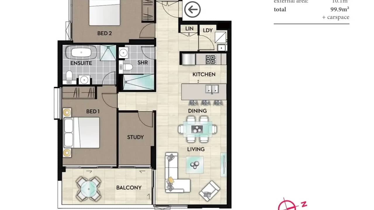 Whole property with 2 rooms for rent