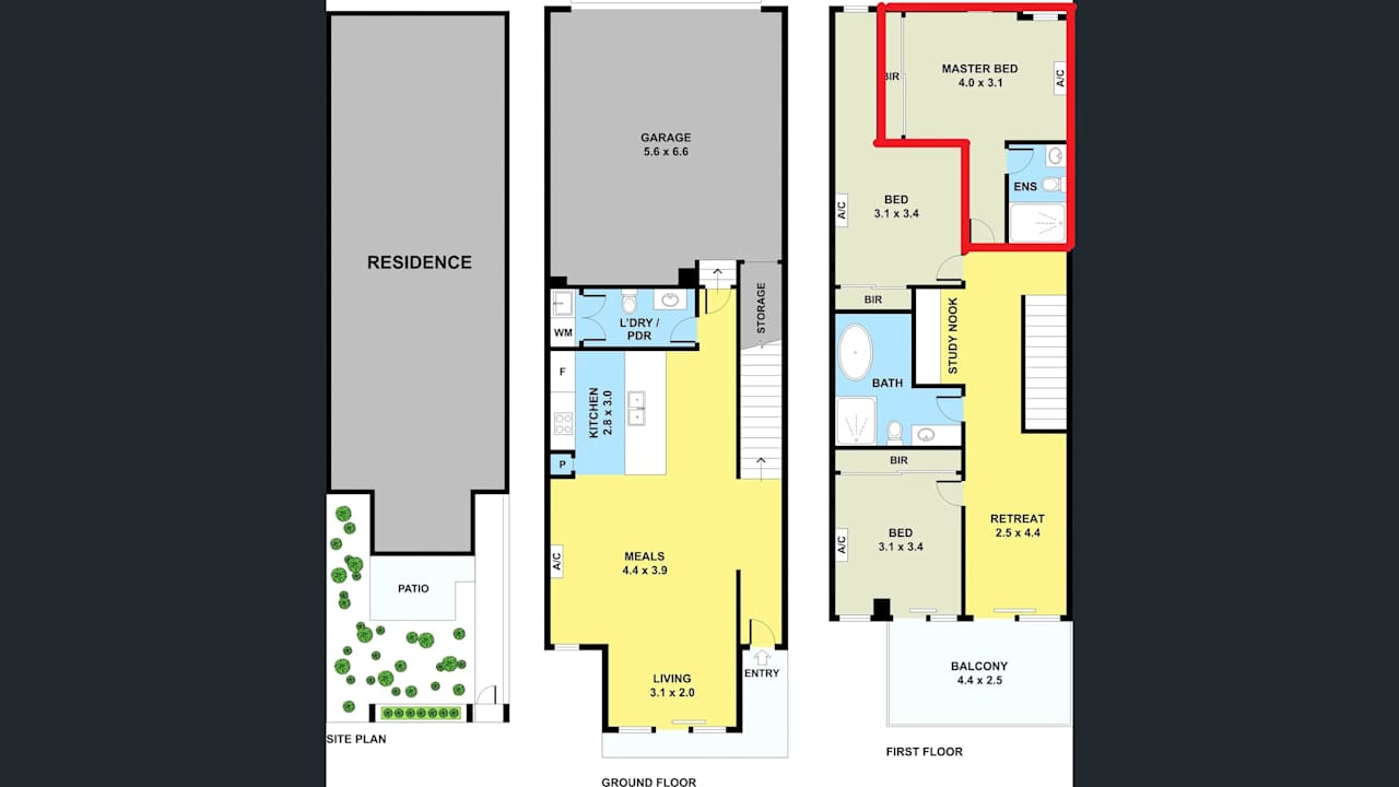 Unfurnished room with ensuite in a share house