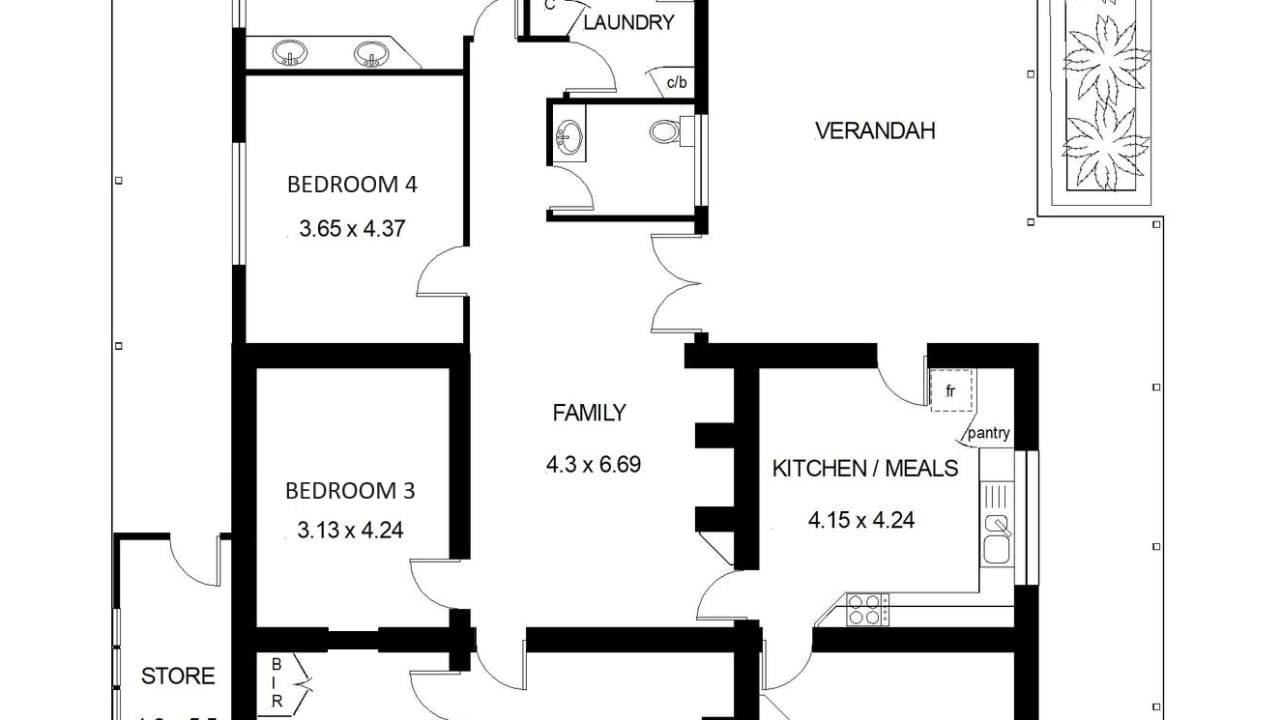 Furnished room in a share house