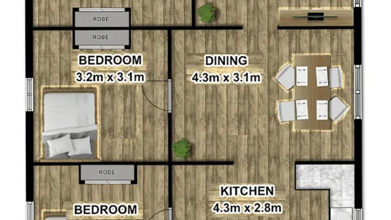 Furnished room in a share house