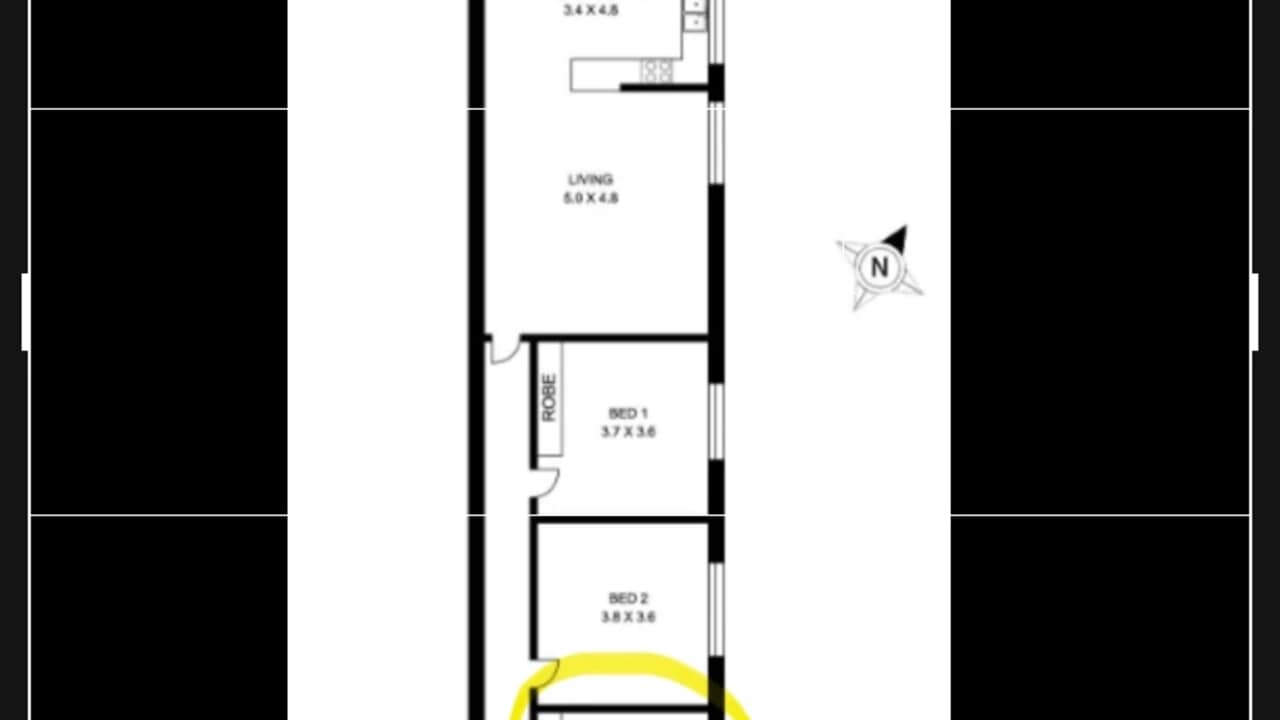 Unfurnished room in a share house