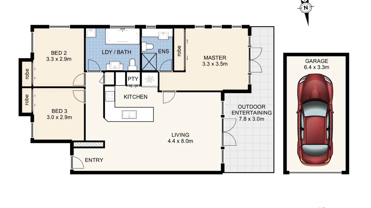 Furnished room in a flatshare