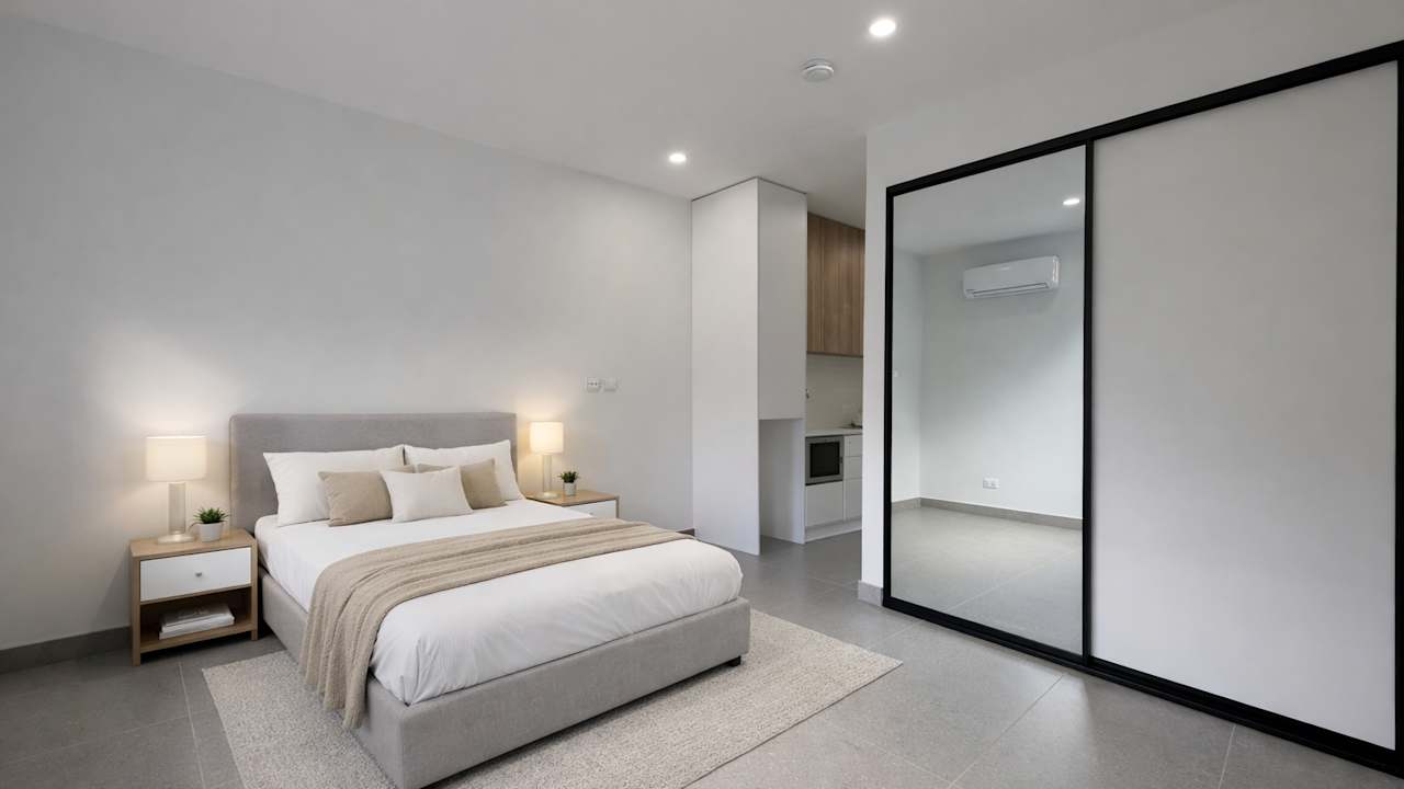 Unfurnished room studio flat for rent