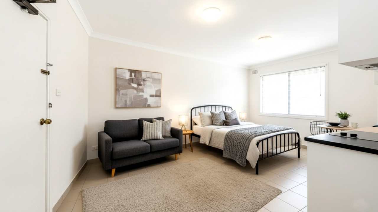 Furnished room studio flat for rent