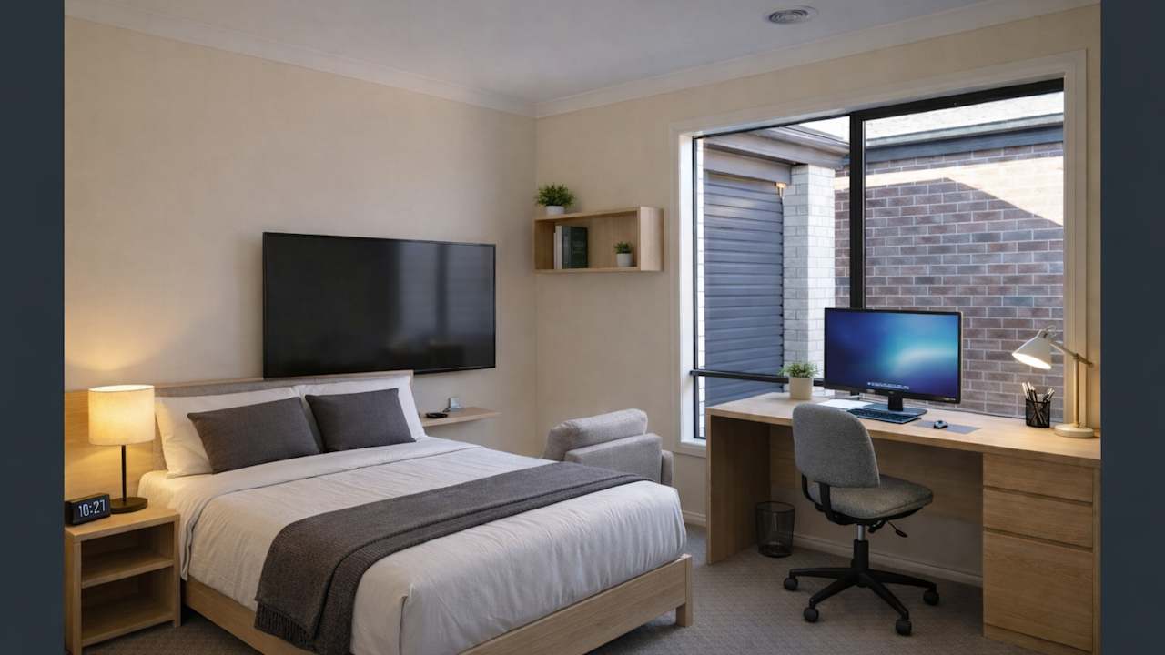 Furnished room with ensuite in a share house