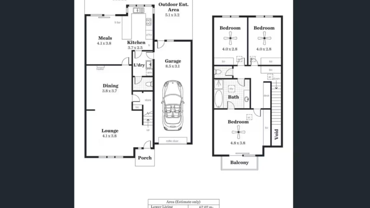 Unfurnished room in a share house