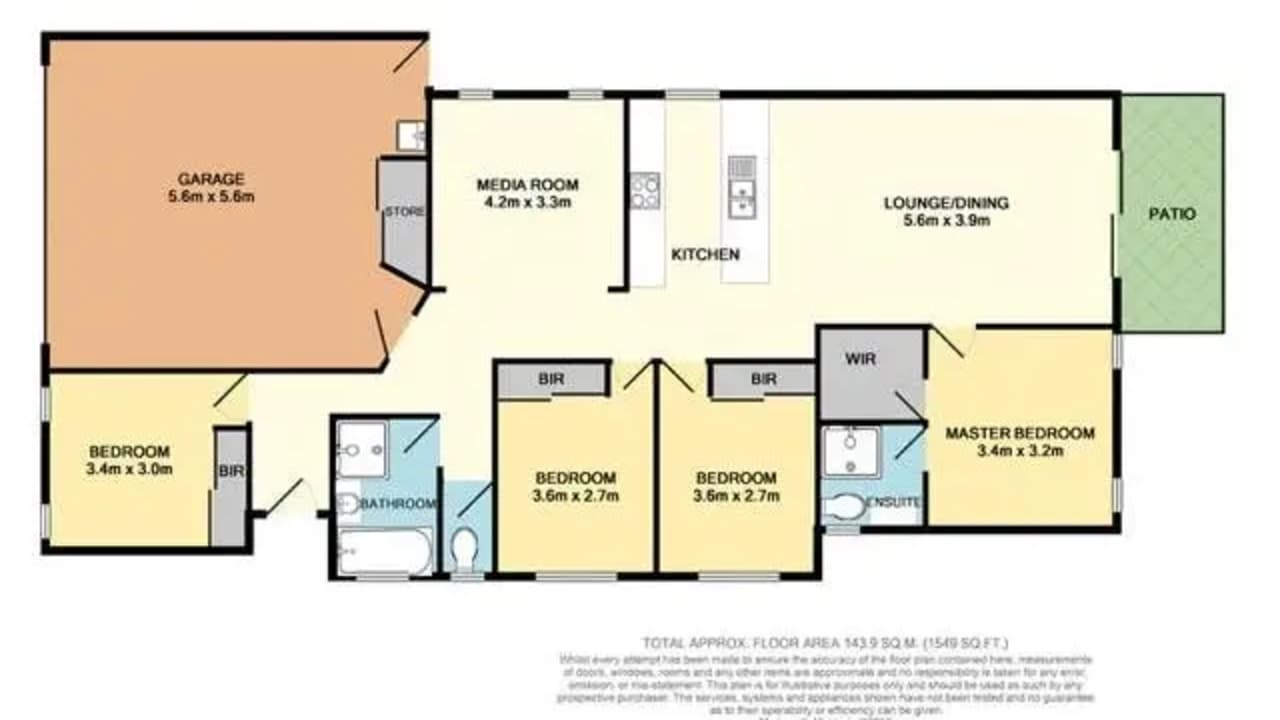 Unfurnished room in a share house