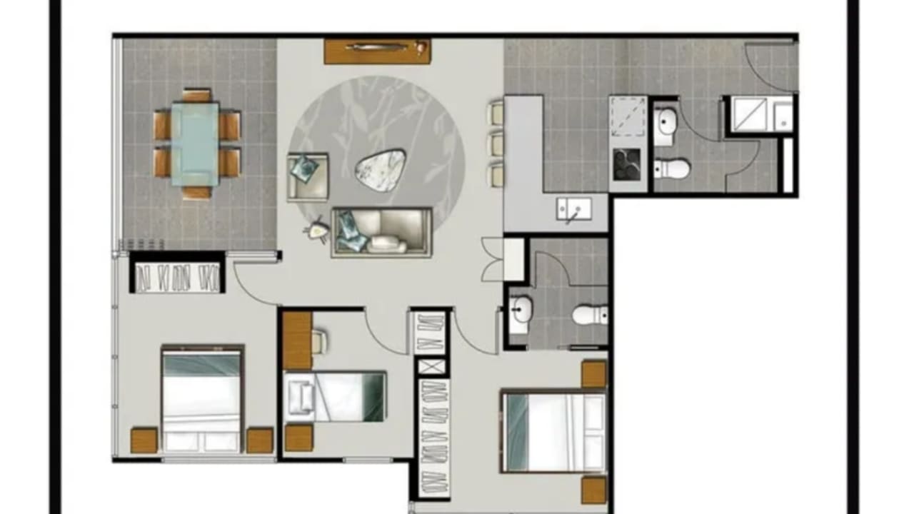 Furnished room with ensuite in a flatshare