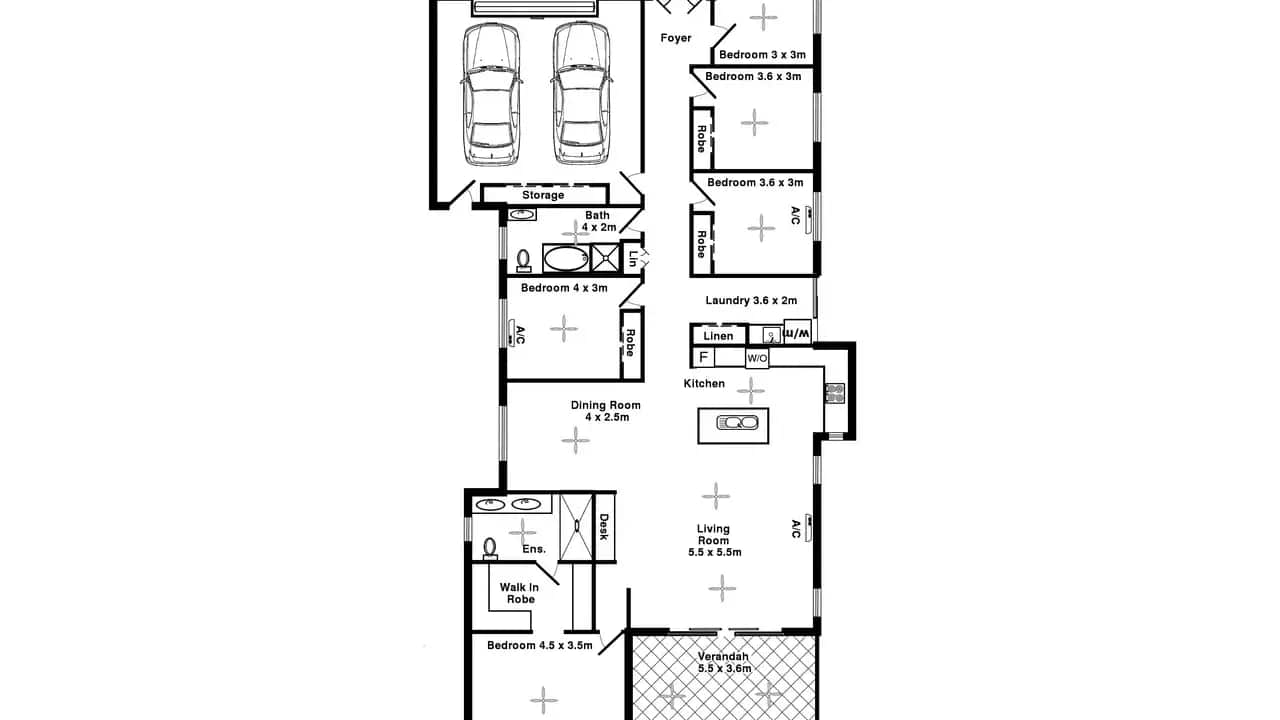Unfurnished room with ensuite in a share house
