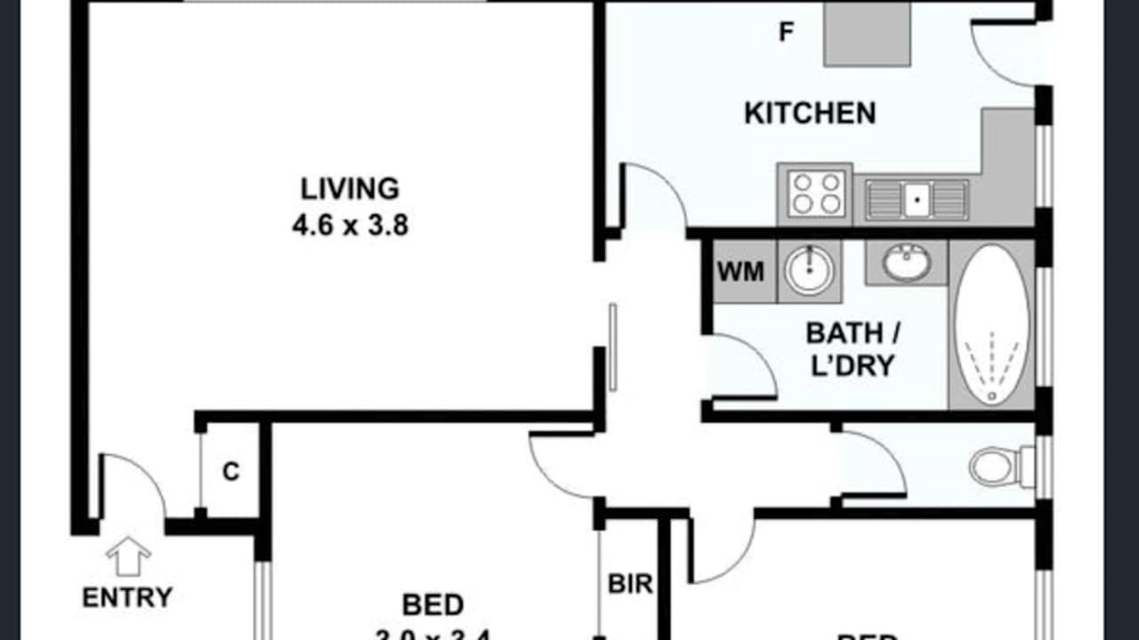 Whole property with 2 rooms for rent