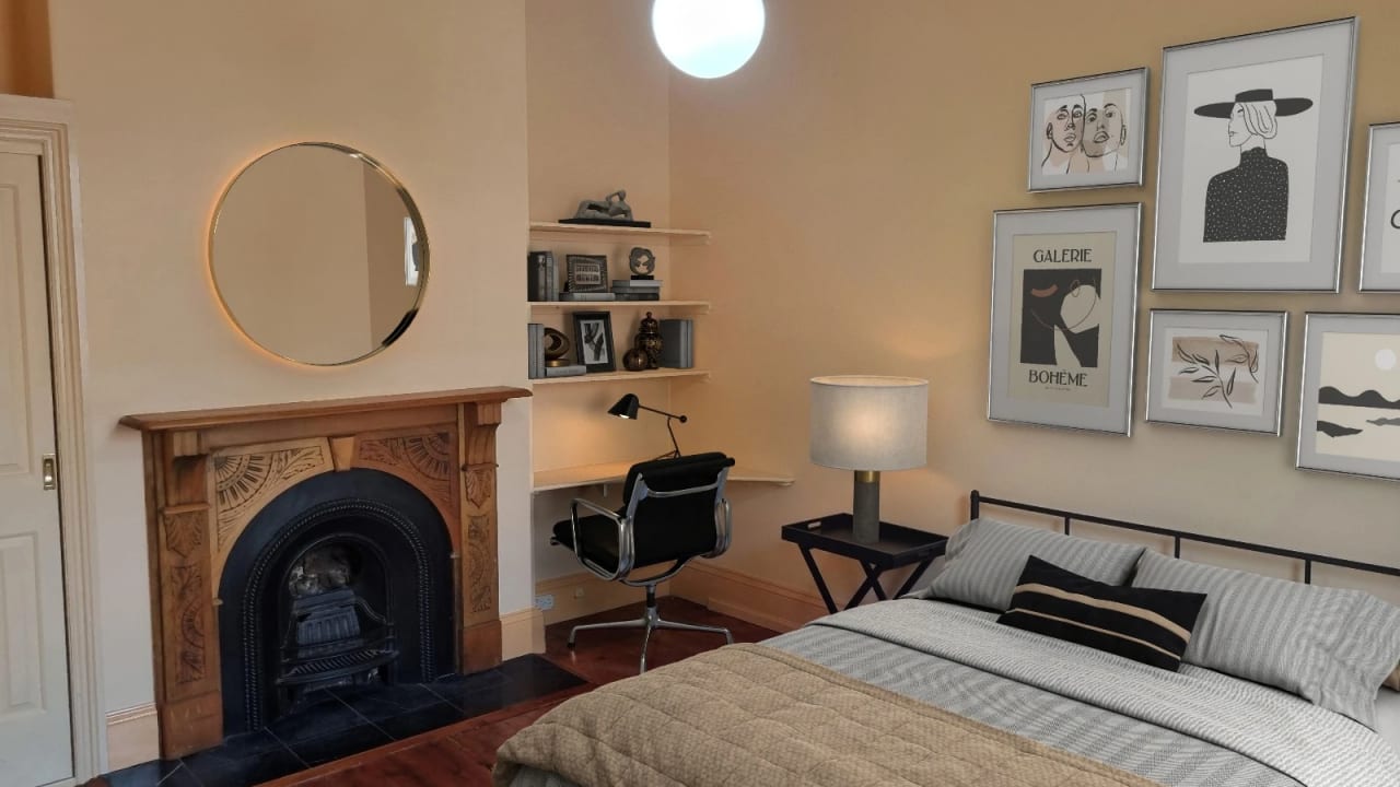 Furnished room with ensuite in a share house