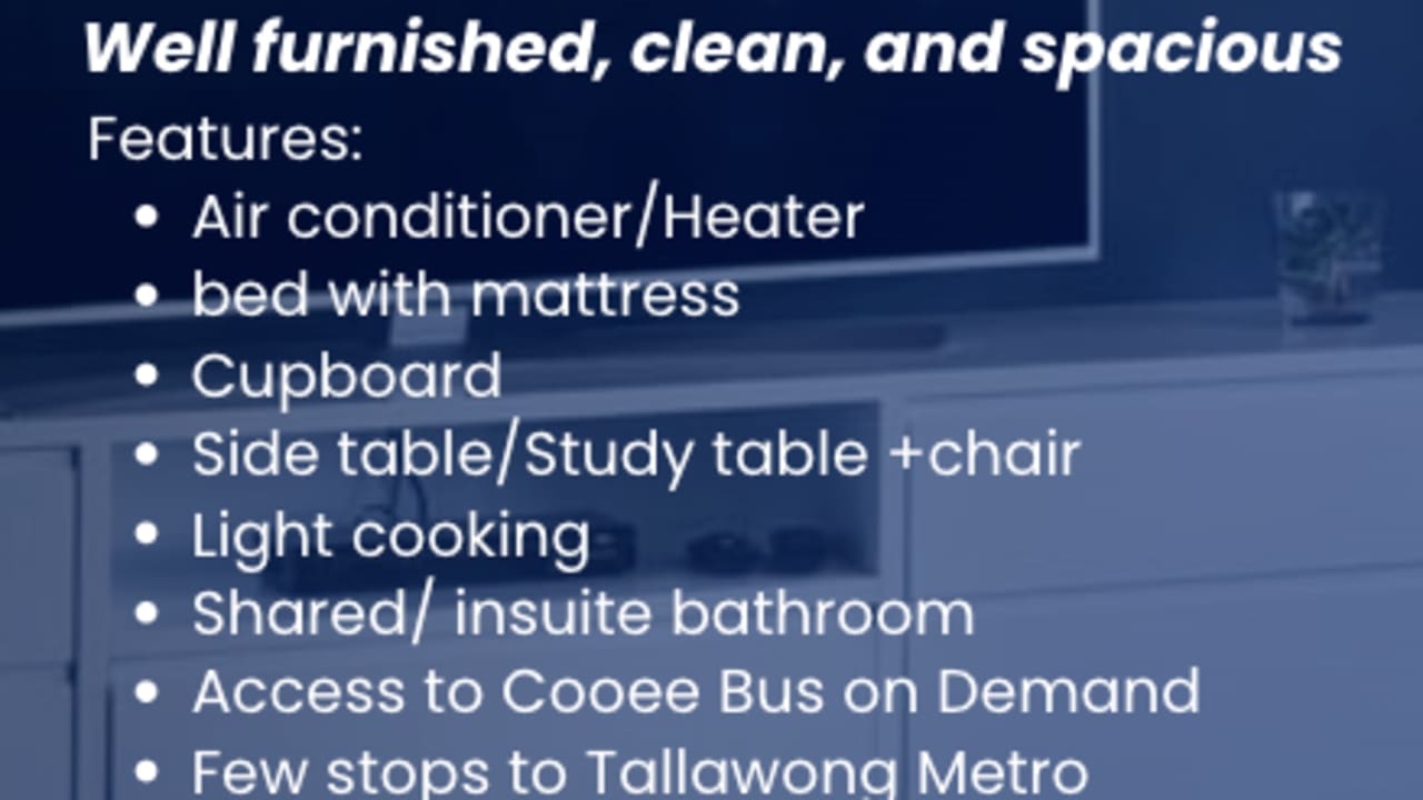 Furnished room in a share house