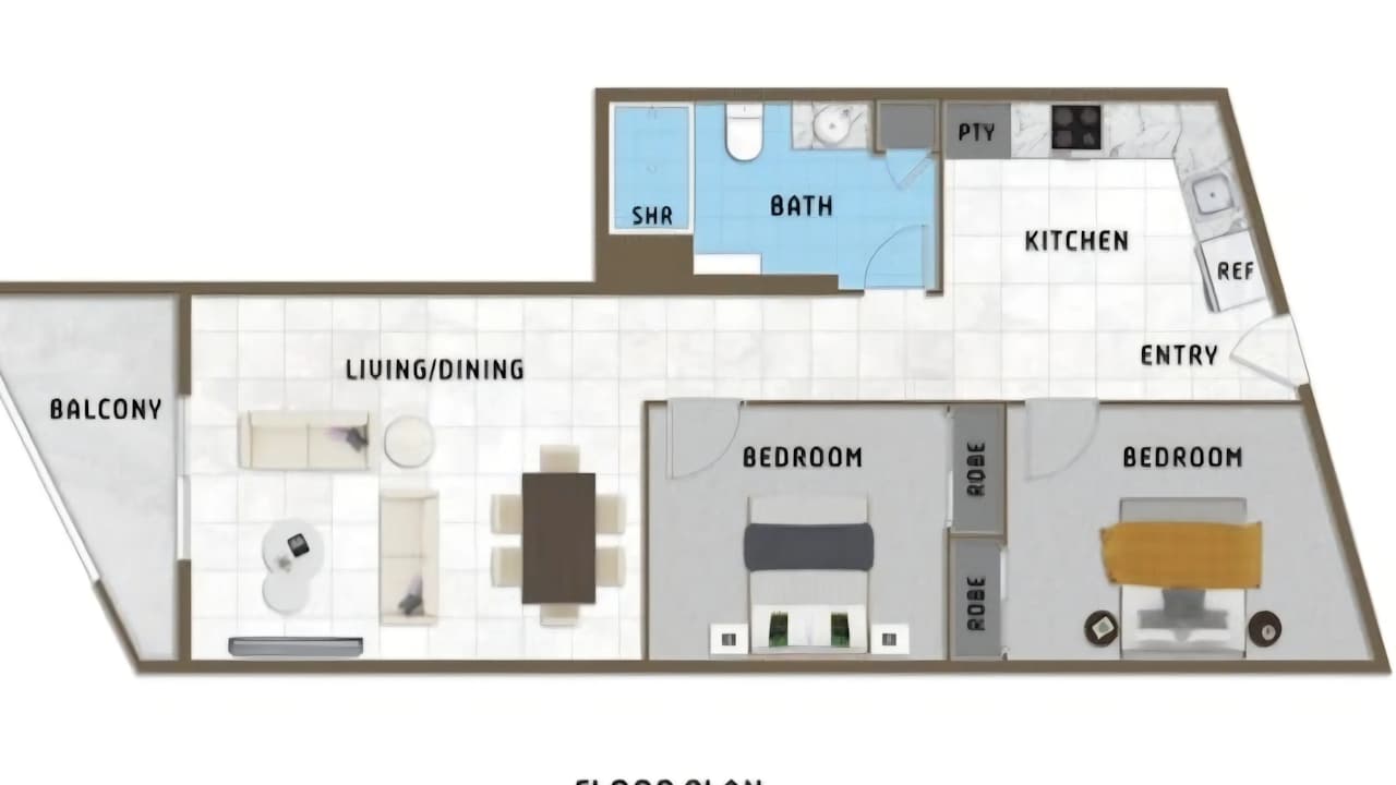 Furnished room in a flatshare