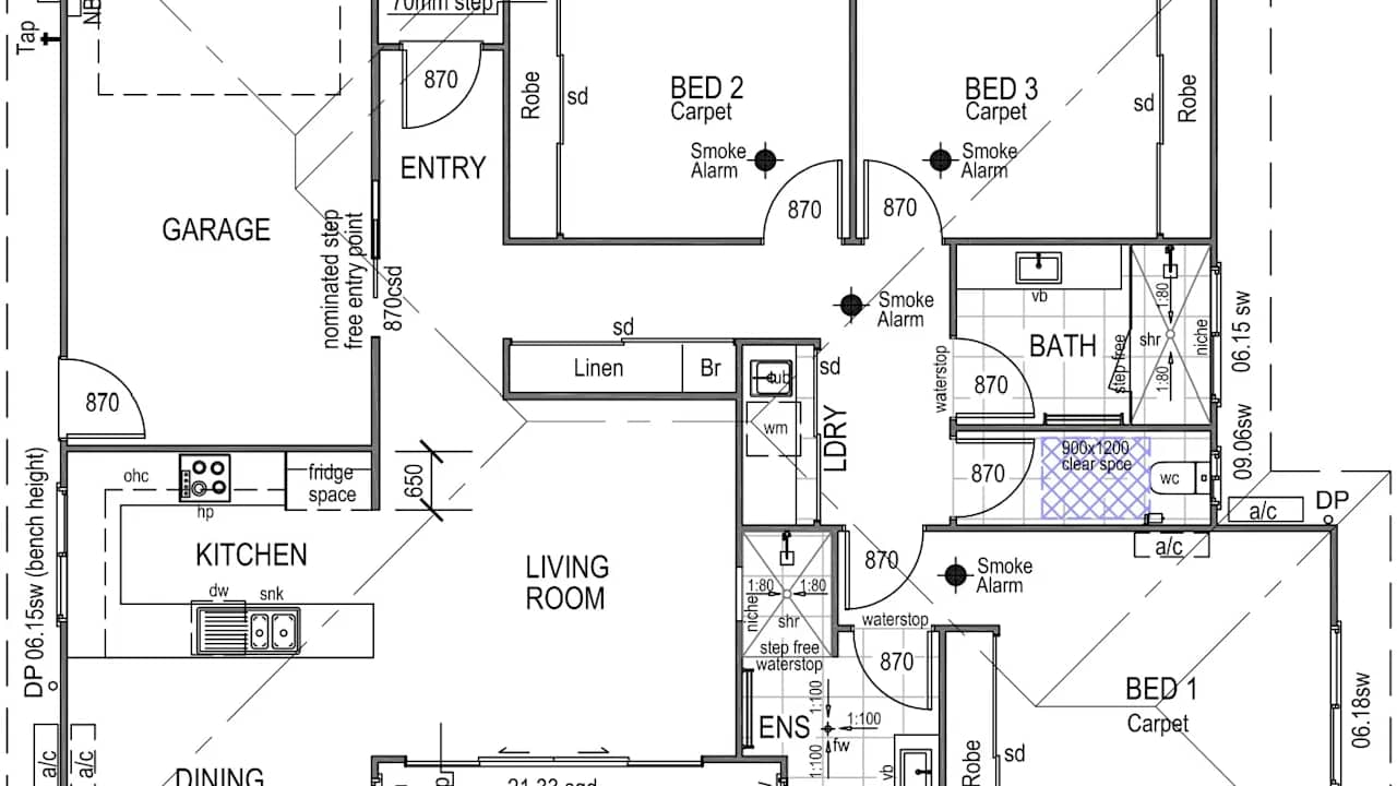 Unfurnished room in a share house