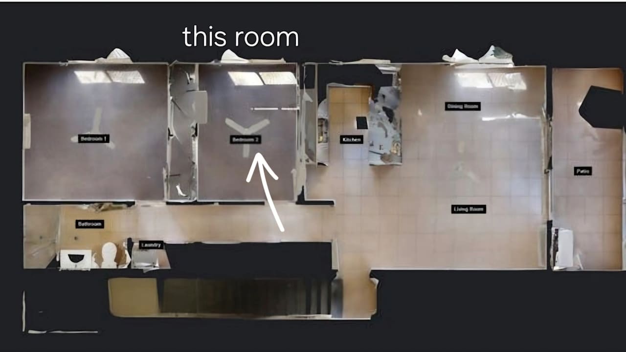 Unfurnished room in a flatshare