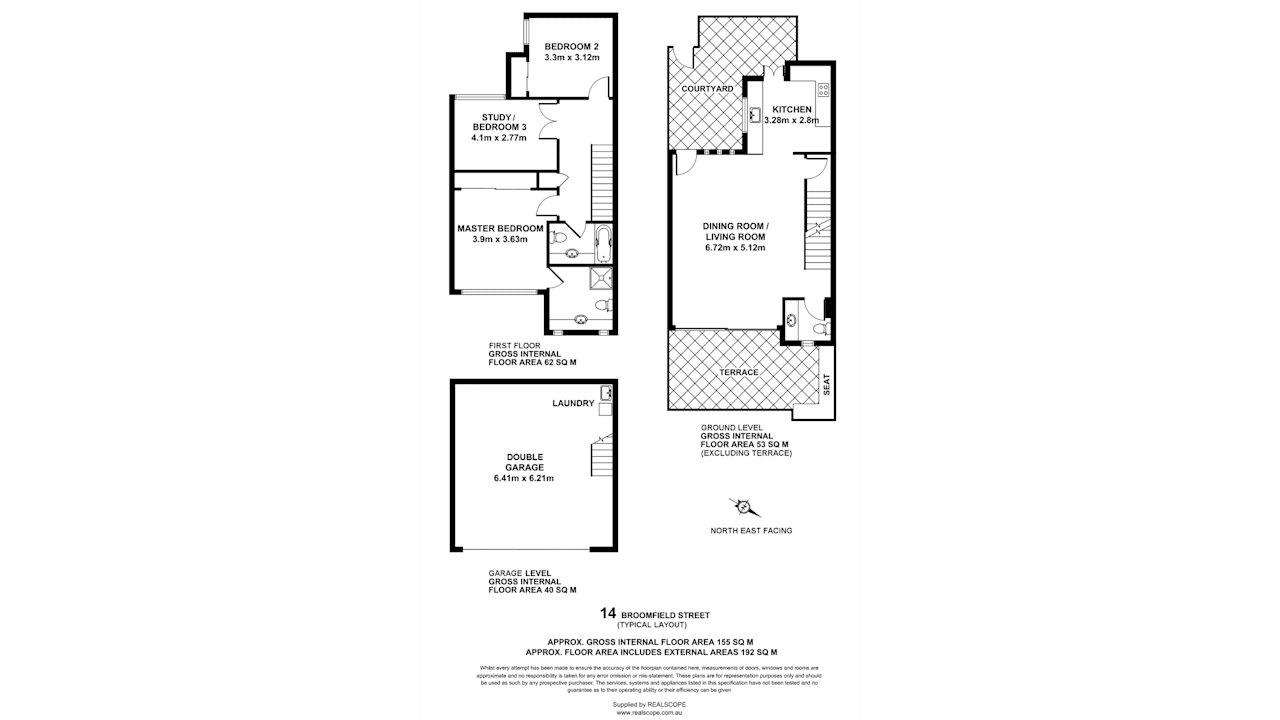 Unfurnished room with ensuite in a flatshare