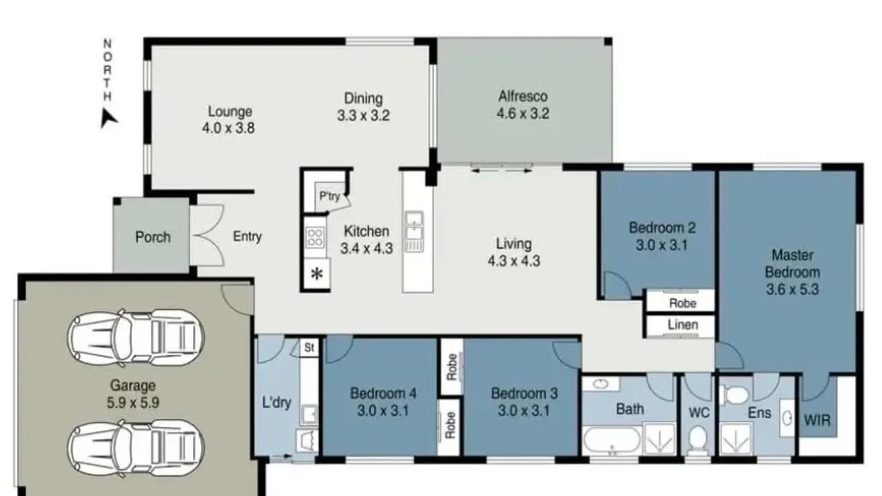 Unfurnished room in a share house