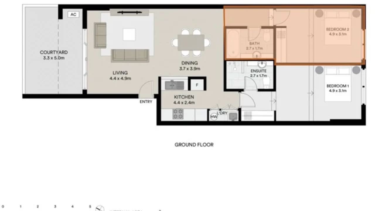 Room with own bathroom