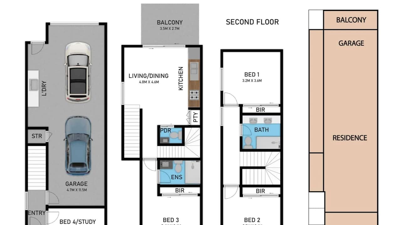 Unfurnished room in a share house