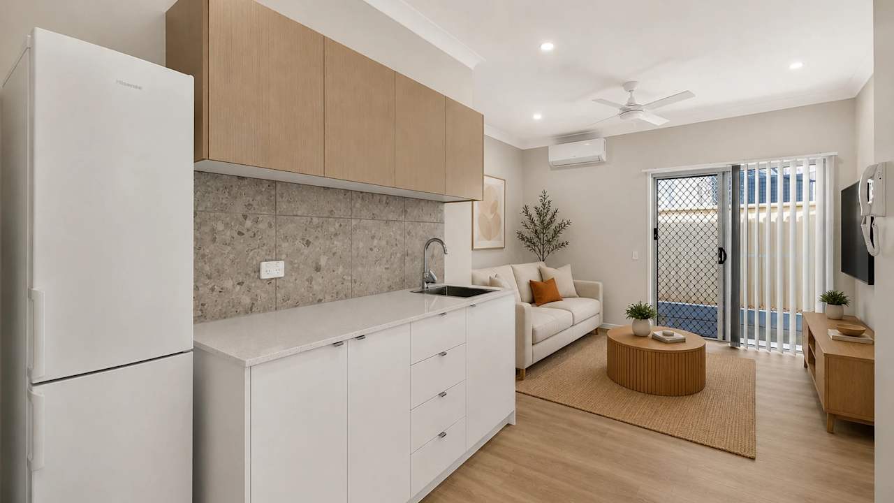 Unfurnished room with own bathroom