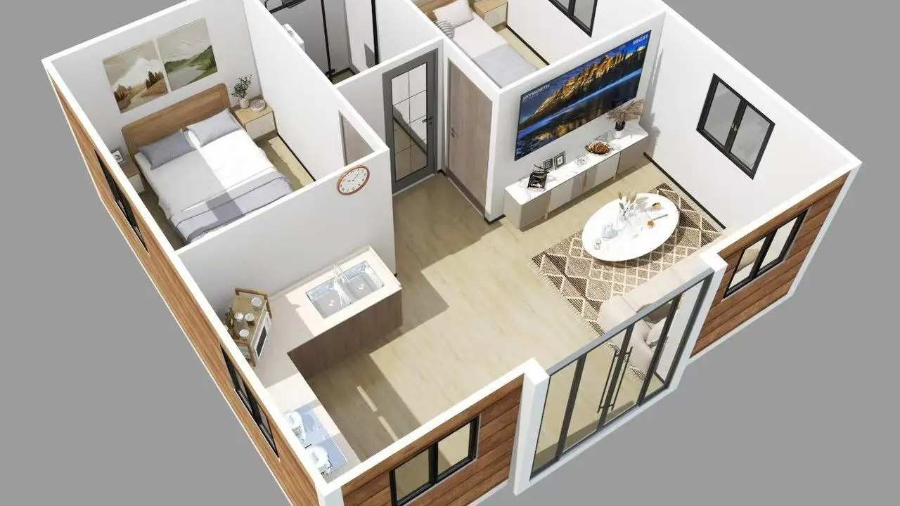 Whole property with 2 rooms for rent