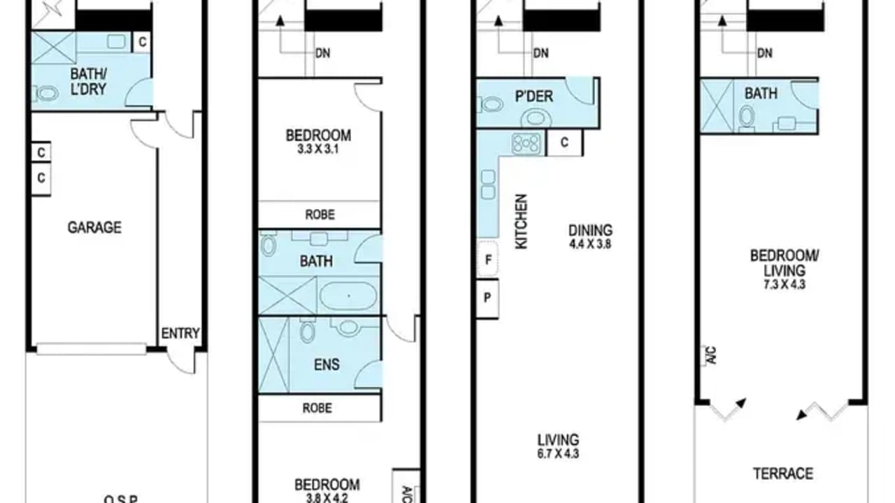 Room with ensuite in a share house