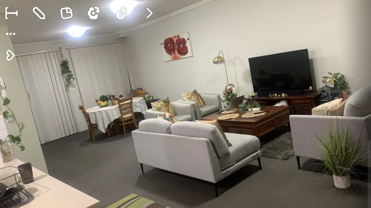 Furnished room with own bathroom