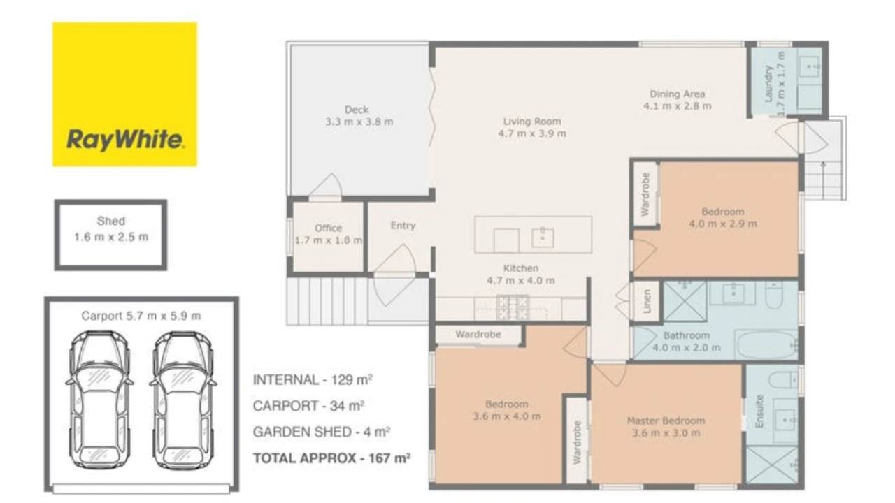 Unfurnished room in a share house