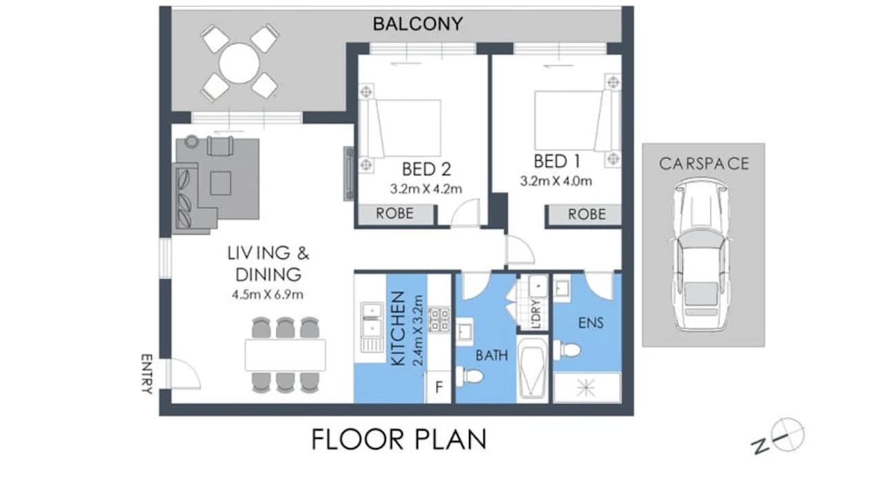 Furnished room with own bathroom