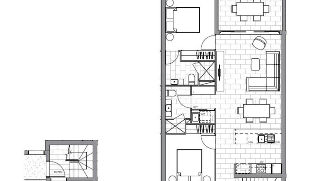 Unfurnished room with ensuite in a flatshare