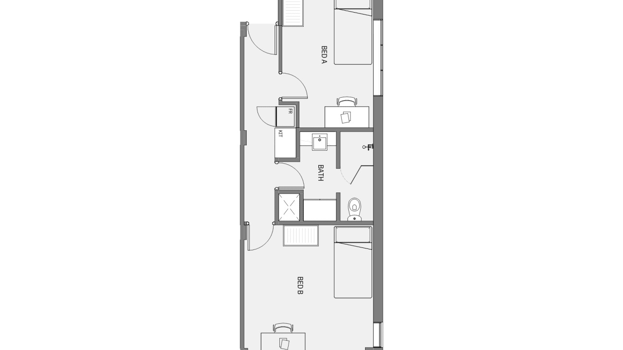 Furnished room in a flatshare