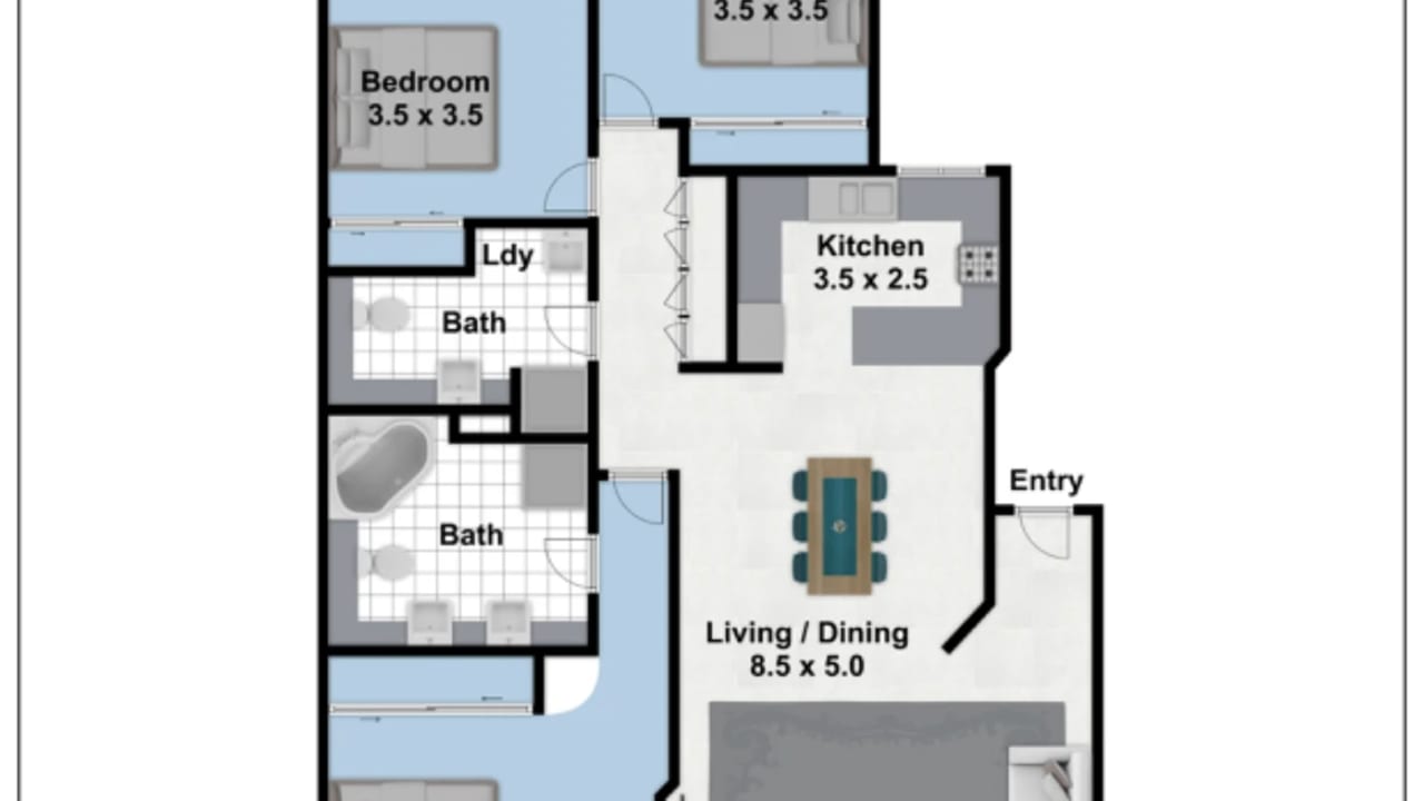 Furnished room with own bathroom