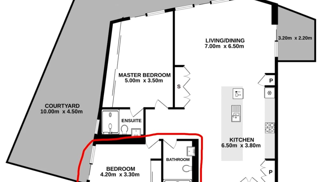Furnished room with own bathroom