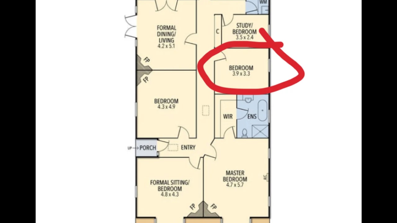 Unfurnished room in a share house