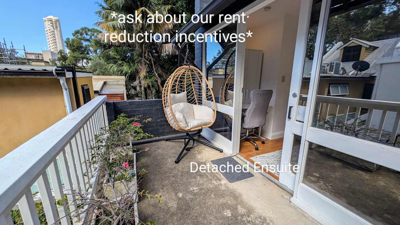 Furnished room with ensuite in a share house
