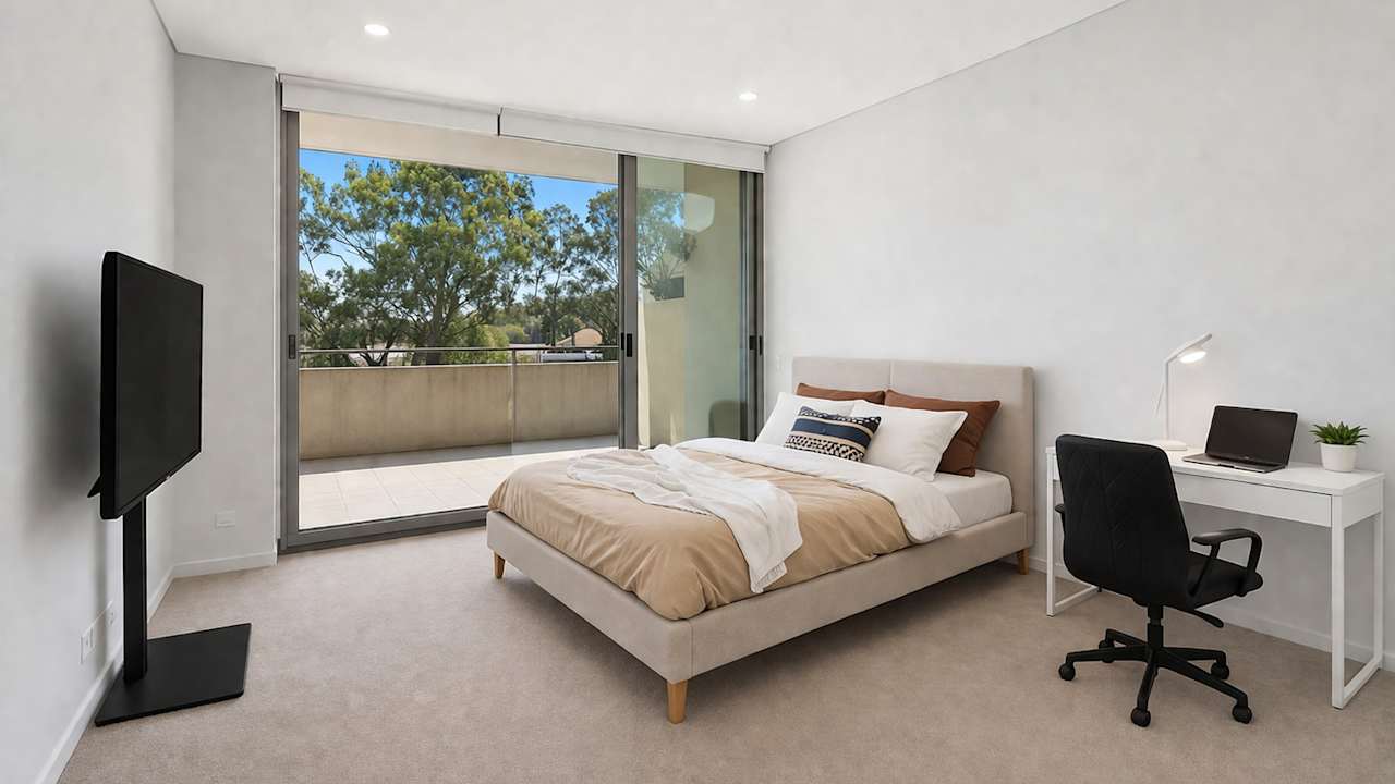 Furnished room with own bathroom