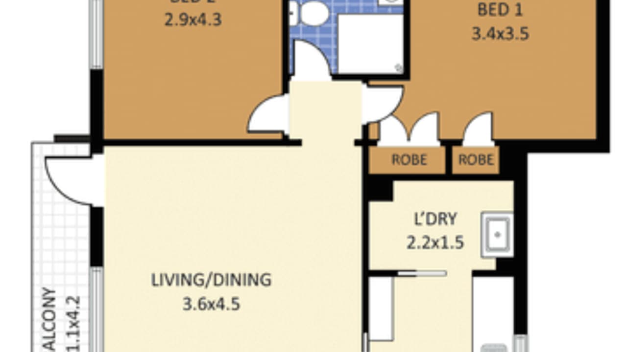 Unfurnished room in a share house