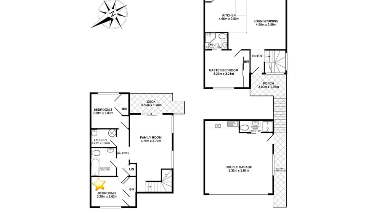 Room with own bathroom